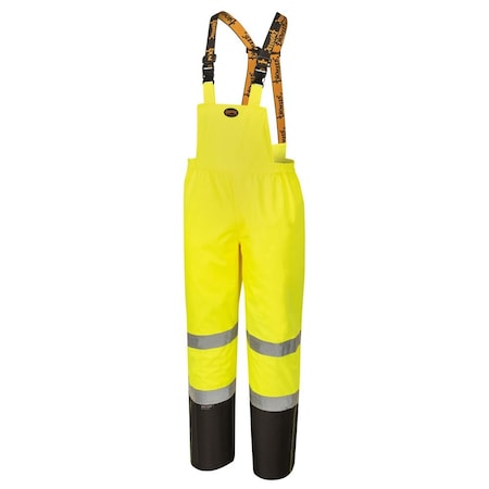 Pioneer Men Ripstop Pant, Green, XL, XL, Black, Hi-Vis Yellow, 300 Denier PU-Coated Ripstop Polyester V1200461U-XL